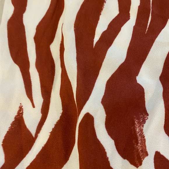 Anine Bing Lucky Wrap Skirt- Red Zebra (15) - Picture 11 of 15